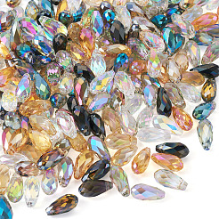 200шт 10 цвета гальванические стеклянные бусины&nbsp;EGLA-CD0001-11