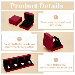 Бумажная подарочная коробка CON-WH0089-90A