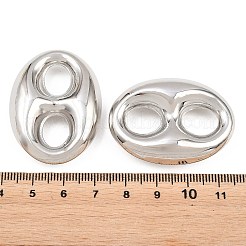 Ciondoli di collegamento ovali in ottone&nbsp;KK-H292-47P-03
