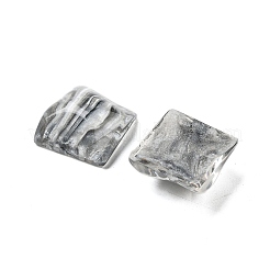 Cabochons décodés en résine translucide&nbsp;CRES-M001-07A-02