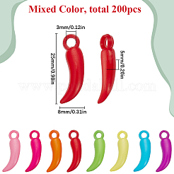 200шт разноцветные акриловые подвески MACR-SC0001-22