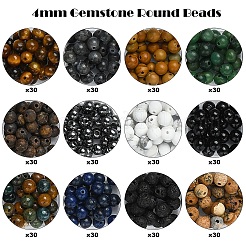 Наборы для самостоятельного изготовления круглых бусин из натуральных и синтетических драгоценных камней DIY-YW0011-49