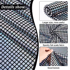 Glitzerndes Laser-Hologramm-Polyester mit quadratischen Pailletten&nbsp;AJEW-WH0248-275A