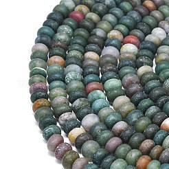 Природного индийского агата бисер нитей G-P575-A08-6x4mm