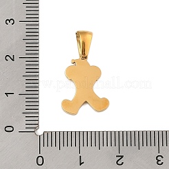 Подвески из нержавеющей стали 304 на рождественскую тематику STAS-R007-01X-G