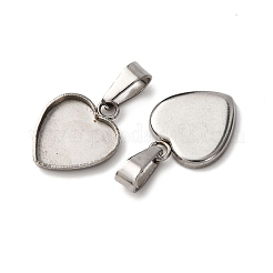 Оправы для подвесок из нержавеющей стали 304 в виде кабошонов STAS-D379-02A-P