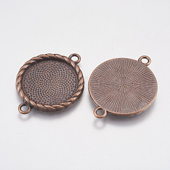 Basi di cabochon in lega zinco&nbsp;LS-PALLOY-A15774-R-FF