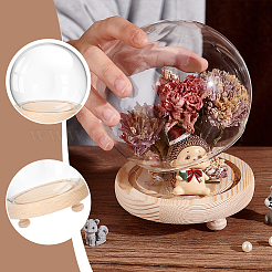 1 шт. стеклянный купол DJEW-PH0001-40