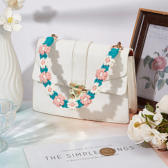 2 шт. хлопковый ремешок для запястья с цветочным узором&nbsp;HJEW-BBC0001-10B