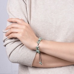 Регулируемые нейлоновые шнур плетеный браслеты из бисера BJEW-JB04602