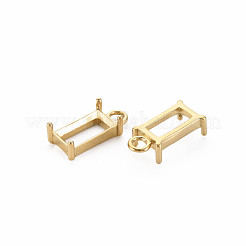 Ionenplattierung (IP) 304 Edelstahl Anhänger Strass-Einstellungen&nbsp;STAS-N097-142LG