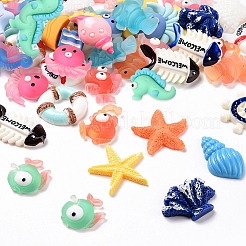 Кабошоны из смолы в стиле 58 шт.&nbsp;CRES-BC0001-05