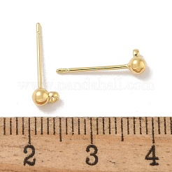 Латунные гвоздики серьги фурнитура KK-H503-29G-02