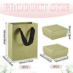 3 boîte de présentation carrée en papier pour bijoux&nbsp;CON-TA0001-39E-01