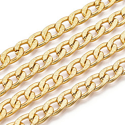 Алюминиевые текстурированные цепи с кубинскими звеньями CHA-T001-41G