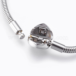 Устойчивые к потускнению цепи из нержавеющей стали 304 европейского стиля браслеты изготовление STAS-E428-10A-P