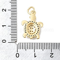 Pendentifs en zircone cubique clair en laiton&nbsp;KK-G554-08C-G