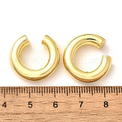 Pendientes de anillo de latón chapado en rack para mujer&nbsp;EJEW-H135-01G-02