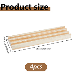Exhibidores ranurados de madera de pino para dominó&nbsp;ODIS-WH0038-299-01