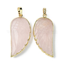 Природного розового кварца подвески G-O204-03D