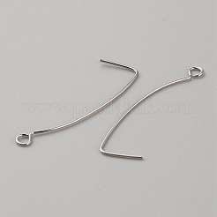 Crochets d'oreille en laiton&nbsp;KK-WH0044-141D-P