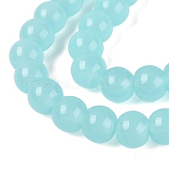 Chapelets de perles en verre imitation jade&nbsp;GLAA-T032-J6mm-06