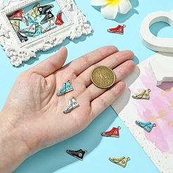 20шт 5 цвета сплава эмалевые подвески&nbsp;ENAM-YW0004-52