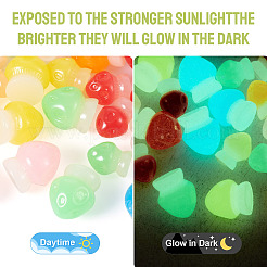 30 шт. 2 стиля светящегося смоляного грибного украшения&nbsp;RESI-TA0004-04A