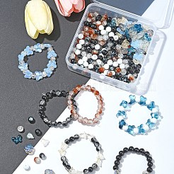 Прозрачные окрашенные стеклянные бусины DIY-FS0007-54