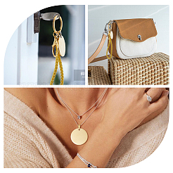 10 шт. 2-х цветные подвески из нержавеющей стали 201 с защитой от потускнения&nbsp;STAS-DC0016-65