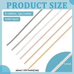6м 6-х цветная нержавеющая стальная проволока для зажима TWIR-BC0001-50