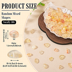 50 г прозрачных акриловых бусин&nbsp;TACR-TA0001-62E