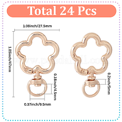 24 шт. Поворотные застежки из сплава&nbsp;FIND-SC0017-49A