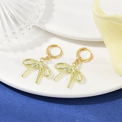 2 пара 2-х стилевых серег-колец из сплава с бантом&nbsp;EJEW-JE06357