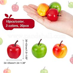 30 Stück 3 Farben Mini-Schaumstoff-Imitationsäpfel&nbsp;DJEW-CA0001-26