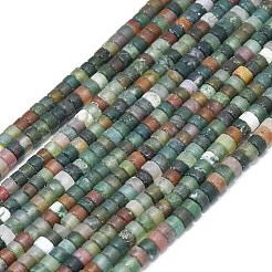 Природного индийского агата бисер нитей G-P575-B02-4x2mm