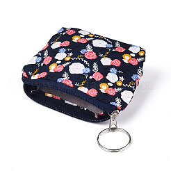 Кошельки из хлопковой ткани с цветочным узором&nbsp;AJEW-N003-11