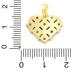 Латунные микро проложить кубического циркония подвески KK-A232-03G