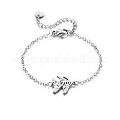 Ozean 304 Edelstahl Fischgliederarmbänder&nbsp;WGAF945-01