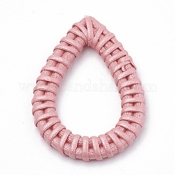 Anelli di collegamento intrecciati a mano verniciati a bastoncino / rattan&nbsp;WOVE-N007-05D