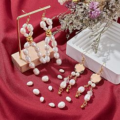 4 нити 2 стилей натуральных культивированных пресноводных жемчужных бусин PEAR-NB0001-64