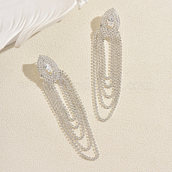 Messing-Strass-Ohrstecker für Damen&nbsp;DO8173