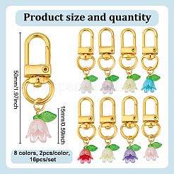 Украшение из пластикового кулона «Ландыш» HJEW-HY00006