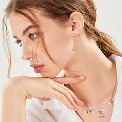 16 шт. 2-х цветные подвески из нержавеющей стали 304&nbsp;STAS-FH0002-48