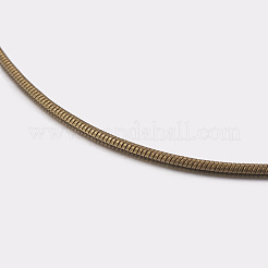 Runde Schlangenkette aus gelötetem Messing&nbsp;CHC-L002-01