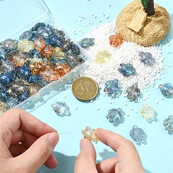 80шт 8 цвета гальванические стеклянные бусины&nbsp;EGLA-YW0005-39