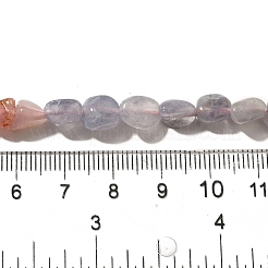 Нити бусин из натурального кварца и танзанита G-L610-B23-02