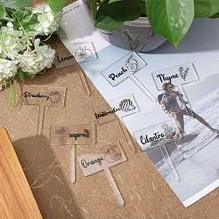 1 комплект акриловых этикеток для растений AJEW-CA0004-57A