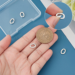 4 шт. 925 кольца-пружинки из стерлингового серебра STER-PH0001-53