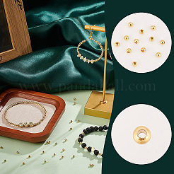 600 шт. латунные круглые распорные бусины для стойки&nbsp;KK-PH0005-84